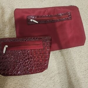 Lancome Red Cosmetic Bags